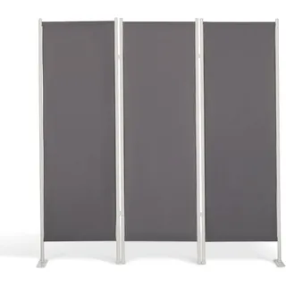 LECO KLASSIK Stellwand Paravent Sichtschutz Schutz 150cm anthrazit