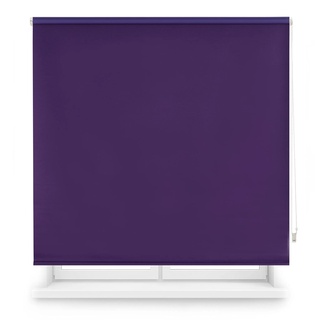 ECOMMERC3 | Verdunklungsrollo Thermisch Blackout Größe 160x175 - Kälte/Wärme Isolierende Stoffgröße 157x170 - Verdunklungsrollo Einfache Installation Farbe Violett