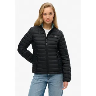 Superdry für Damen. W5011835A Fuji Lite Steppjacke (S), Schwarz, Lässig, Nylon