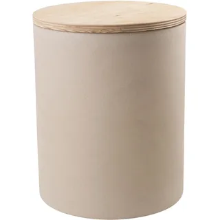 8 seasons design GmbH Solarleuchte Holz 45 cm inkl. Deckel khaki