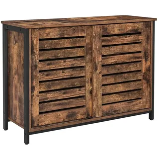 VASAGLE Kinderkommode 100 x 70 cm Holzwerkstoff braun schwarz