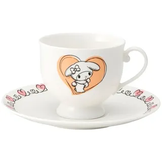 Skater Sanrio My Melody Tassen-und Teller-set Aus Bone China - Multicolor