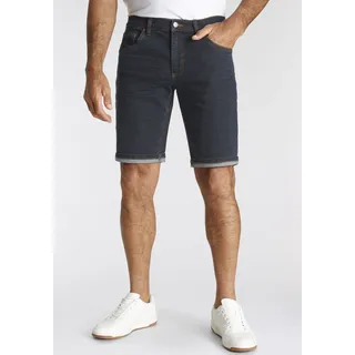 Jeansshorts ARIZONA, Herren, Gr. 34, N-Gr, blau (dunkelblau wa), Denim/Jeans, Obermaterial: 98% Baumwolle, 2% Elasthan, kontrastfarbene Details, Basic, normal kniefrei, Jeans Jeansshorts, gerader Schnitt, niedrige Leibhöhe, Topseller