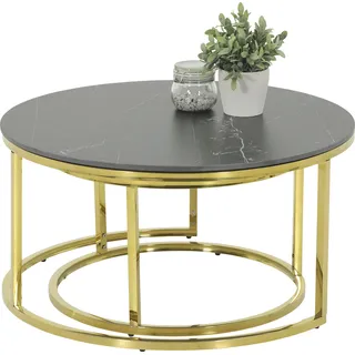 Hela Joel Schwarz Gold Rund 80,6 x 41,37 cm