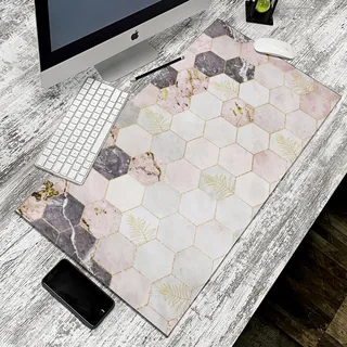 CREARREDA Bunte Schreibtischunterlage, 40 x 78 cm, große Schreibtischunterlage aus Vinyl, hergestellt in Italien, rutschfeste Schreibtischunterlage