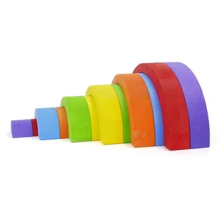 Bajo Holz Regenbogen Spielzeug RainBowBow klein pädagogisch