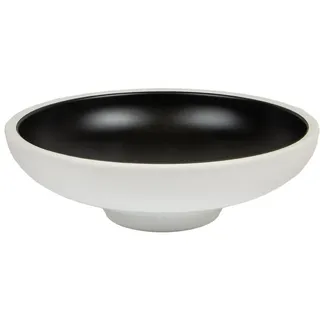 Garcia de Pou 3 Stück - Schüsseln 'Asami Ware', 1960 ml, Ø 25,5 x 8 cm, Schwarz, Melamin