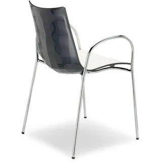 Stapelsessel Zebra Bicolore - VA - anthracite 214 - white/anthracite