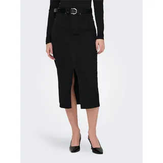 Only Jeansrock »ONLSIRI FRONT SLIT SKIRT DNM GUA NOOS«, schwarz