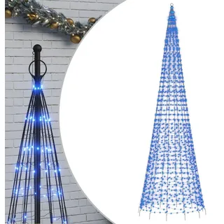 vidaXL LED-Weihnachtsbaum 1534 LEDs Blau 500 cm - Blau