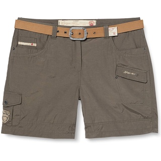 G.I.G.A. DX Damen Hira Lässige Gürtel-Shorts, mud, 38