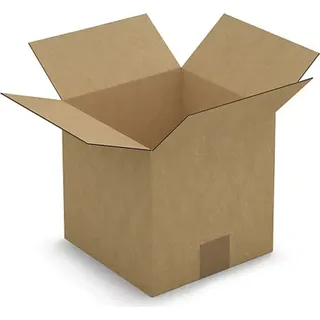 Verpackungskarton quadratisch 20 x 20 x 20 cm - Beige