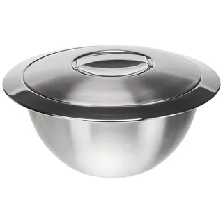 Weis 24026 Thermoschüssel mit Deckel Innen-Durchmesser 20 cm, Edelstahl, Silber, Aussendurchmesser 25 x 25 x 13 cm Volumen, 1,8 Liter