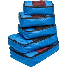 TravelWise Aufbewahrungswürfel für Gepäck, 5 Stück, Blau