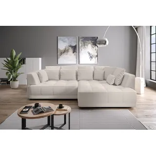 werk2 Eckcouch Polyester L-Form beige