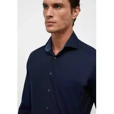 Bild von MODERN FIT Hemd in dunkelblau unifarben, dunkelblau, 44
