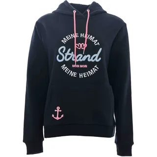 Zwillingsherz Hoodie »Hoodie "Meine Heimat"«, mit aufgesticktem "Strand"-Schriftzug vorne und hinten Zwillingsherz navy SM (S/M)