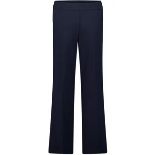 Schlupfhose BETTY & CO "Schlupfhose mit Eingrifftaschen", Damen, Gr. 38, EURO, blau (dunkelblau), Obermaterial: 53% Baumwolle CO. 40% Polyamid PA. 7% Elasthan EL., Hosen Schlupfhose
