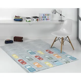 MANTAS MORA - Kinderteppich aus Samt und rutschfest, 100% Polyester, Mikrofaser, besonders weich, flauschig, H05