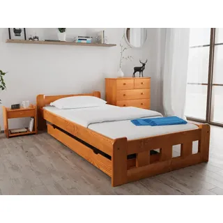 Hochbett Naomi 120 x 200 cm, Erle Matratze: Matratze Coco Maxi 20 cm, Lattenrost: Mit Lamellenrost