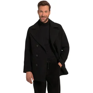 JP 1880 Herren, wasserabweisender Wollmix, Knopfleiste, bis 8 XL Caban, schwarz, 5X-Large