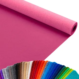 Primaflor Messeteppich Podium | Pink | 200 x 400 cm | Flacher Eventteppich aus 100 % Polypropylen, CFL-S1, Precoat-Rücken, 2 mm hoch, für Messe und Event