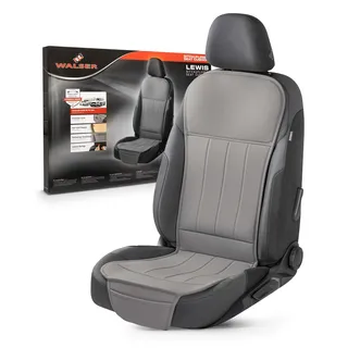 Walser Autositzauflage Lewis, Universelle PKW-Sitzauflage grau, Auto-Sitzaufleger, Autositzschoner Vordersitze, PKW-Sitzaufleger, LKW-Sitzauflage
