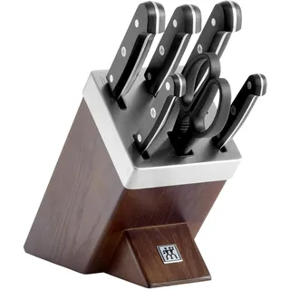 Zwilling Gourmet Selbstschärfender Messerblock 7-tlg. Braun