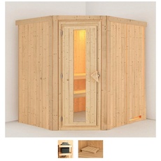 Bild Sauna »Laila«, (Set), ohne Ofen beige