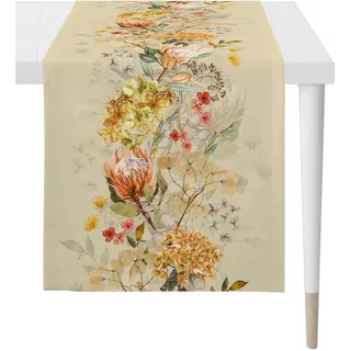 APELT Tischläufer 3402 (1-tlg) beige|orange
