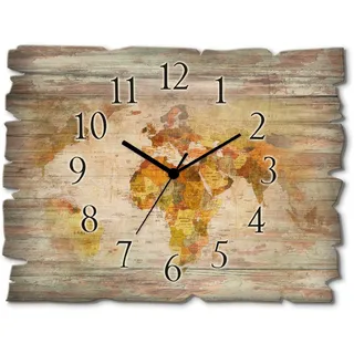 ARTland Weltkarte 40,0 cm 43 braun