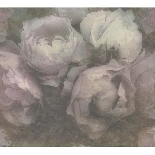 AS-Creation Vliestapete New Walls Blumen Matt Leicht Strukt. Violett Grün FSC®