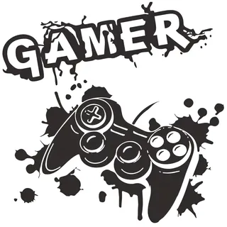 WandSticker4U®- Wandtattoo GAMER ZONE mit CONTROLLER schwarz (57x55 cm) I Gaming Wandtattoo Kinderzimmer Junge Mädchen Konsole I Wanddeko Gaming Zimmer Gamer Deko Jugendzimmer Spielzimmer COOL