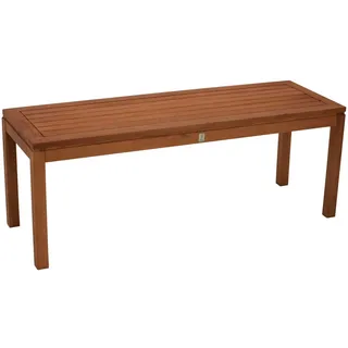 Hockerbank SOLO Eukalyptus-Holz 2-Sitzer 2 Personen Bank Garten sitzen