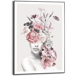 reinders Wandbild 50 x 70 cm Floral Lady Sweet Holz Rosa