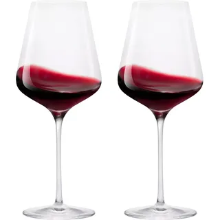 SUNOYA 2er Set Weingläser Kunststoff 532 ML, Rotweingläser, Weißweingläser, Weingläser Plastik, Weinglas Kunststoff, Weinkelche Sektgläser Für Party Camping Festivals