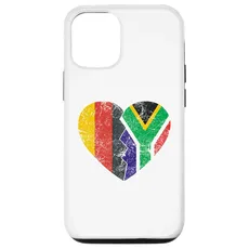 Hülle für iPhone 14 Pro Südafrikanische Flagge Herz | Deutschland Südafrika Flagge