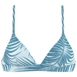 LASCANA Triangel-Bikini-Top Damen Blau 32 Cup A/B