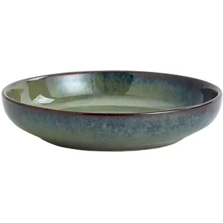 Swuut Transmutation Glasur Serving Pasta Schüssel, 25.5cm Keramik Breite Salatschüsseln,50 Ounce große Obstschale für Küche, Mikrowelle Geschirrspüler Safe (Hellgrün)