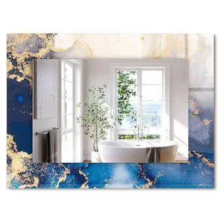 Abstrakte bildende Kunst – Rechteckiger Spiegel mit Druck 80x60 cm – Modern - Dekorativ für die Wand