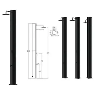 Solardusche Marimex Uno 40 L Aluminium