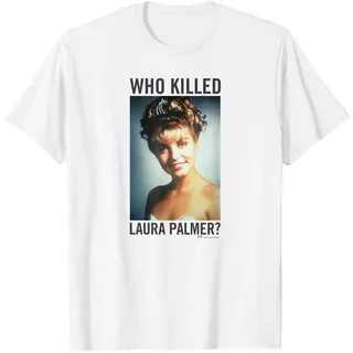 Twin Peaks Who Killed Laura Palmer? T-Shirt, Herren, Weiß, L