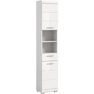 xonox.home Linus Hochschrank 30 x 182 x 31 cm Weiß Hochglanz Holz