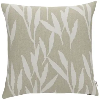 Dekokissen NEUTEX FOR YOU "Arosa-ECO" Gr. 2, beige (leinen, geblümt), B:48cm L:48cm, Bezug: 53% Polyester, 44% Baumwolle, 3% sonstige Fasern, Dekokissen_Sitzkissen_Kissenhüllen, Dekokissen, ohne Füllung