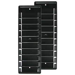 Kartenhalter 2er Set kompatibel zu Chipdrive/Wandhalter für 10 Mitarbeiterkarten - Zeiterfassung/Timerecording - 905446