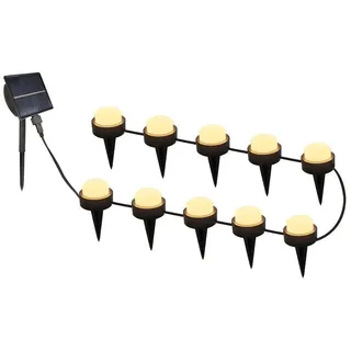 Lumisky Solarleuchte Kunststoff 38,0 cm 10er Set schwarz