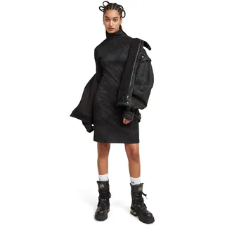 G-Star Coated Rib Dress Kleid Schwarz M
