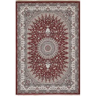 Vintage-Teppich , Dunkelrot, Beige , Textil , orientalisch , rechteckig , 160x230 cm , Teppiche und Böden, Teppiche, Webteppiche