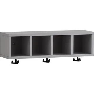 Badezimmer Wandregal grau BARLETTA-80 - Grau