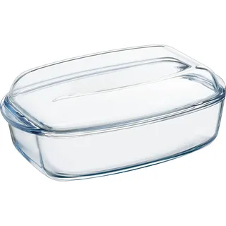 Pyrex-Schüssel mit Deckel 4,3+2,2l - Transparent
